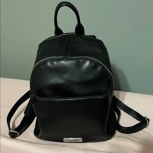 Reaction Kenneth Cole NWOT Black Vegan Leather Pebble Backpack Purse